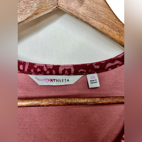 NWT Athleta Shayla Cherrywood Ponte Sleeveless  Animal Print Tank Mini Dress XS - Picture 3 of 10